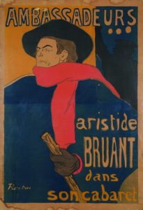 Henri de Toulouse- Lautrec, Ambassadeurs. Aristide Bruant dans son Cabaret, 1892 / Musée Toulouse-Lautrec