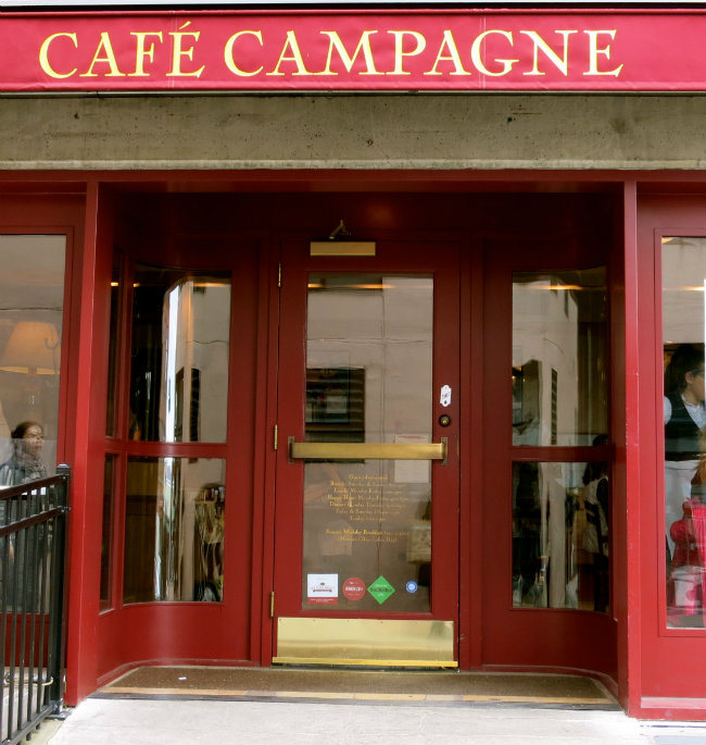 Cafe Campagne, photo by Sue Aran