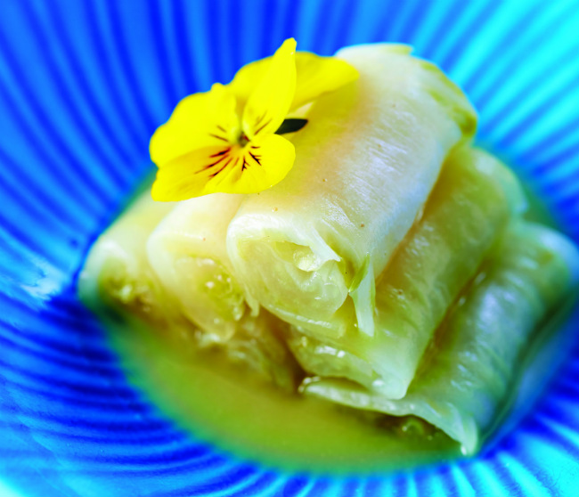 chef’s rouleaux de chou marin, sea kale rolls/ ®Winkelmann
