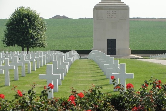 American Cemetery at Bony in Aisne, Picardy (C. Ooghe)
