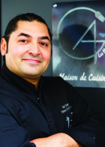 chef Alan Geaam at AG Les Halles, Paris