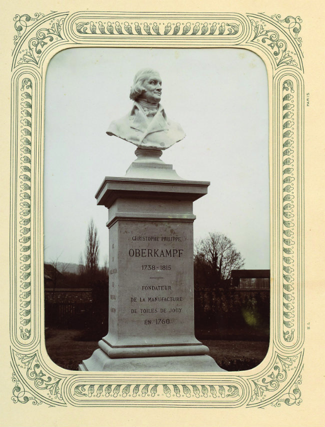 Bust of Oberkampf, taken during its inauguration in 1900