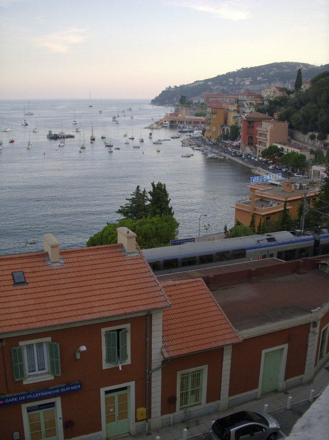 Villefranche sur mer, as seen from the train station