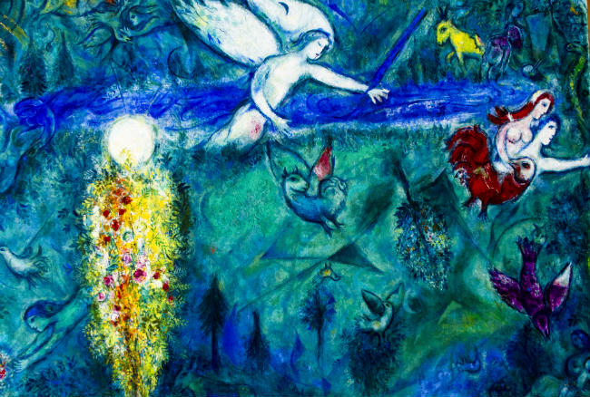 Resultado de imagem para paintings of chagall of nice