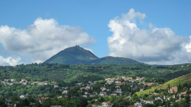 The city’s skyline is dominated by the Puy de Dome, one of the extinct volcanoes in France’s Massif Central. Photo © 2016, Richard L. Alexander 