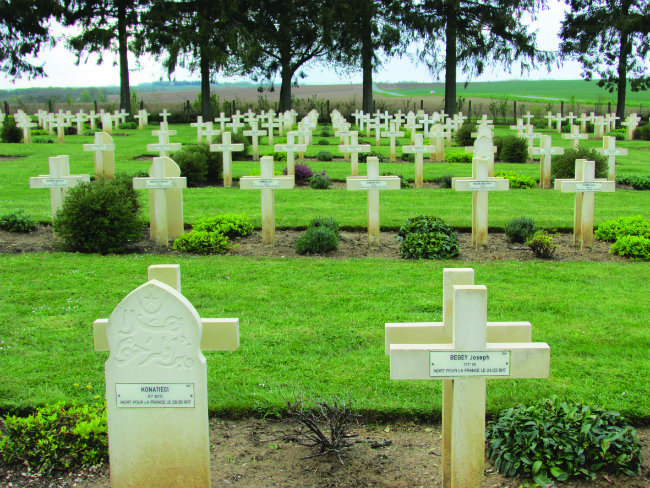 Cemetery for the French fallen in Cerny-en-Loannois