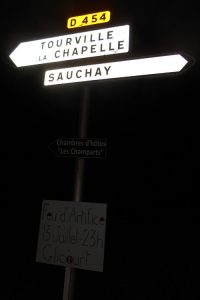 Road sign in France