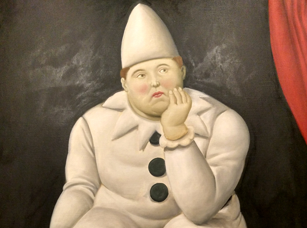 Fernando Botero, Pierrot, 2007[detail] © Fernando Botero