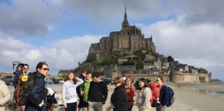 Mont Saint Michel bay walk group