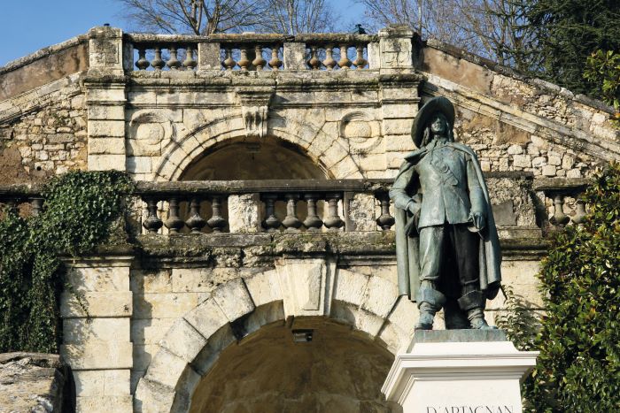 he statue of d’Artagnan in Auch