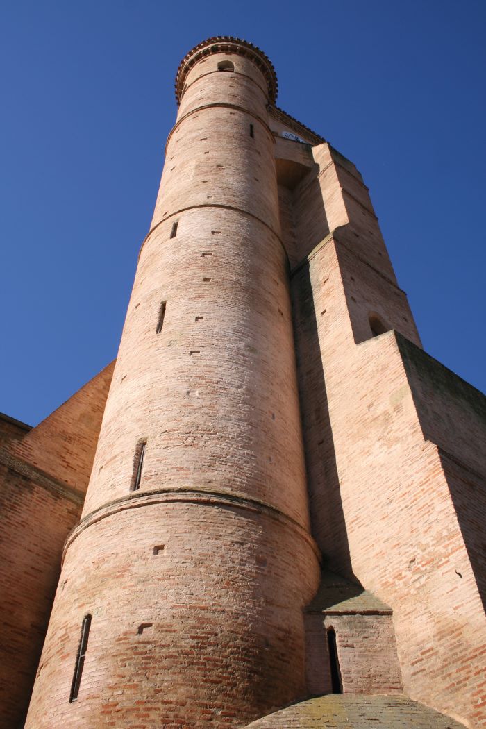 Collegiate church tower, L'Isle Jourdain