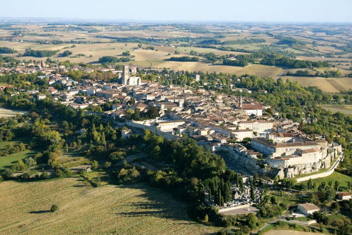 Lectoure, where blue dye is still produced from woad