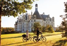 Cycling at the Chateau de Chambord