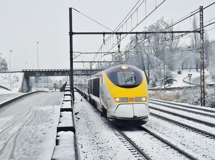 Eurostar snow train