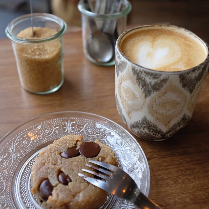 Cosy coffee shop Lactem serves delicious treats along with some of the best coffee you will find in the capital